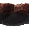 Jessica Simpson Women's And Girls Microsuede Super Soft Bootie Slippers With Indoor Outdoor Sole- Mommy & Me Set Options -Florshoes Central 710grsn1eHL. AC SR920736
